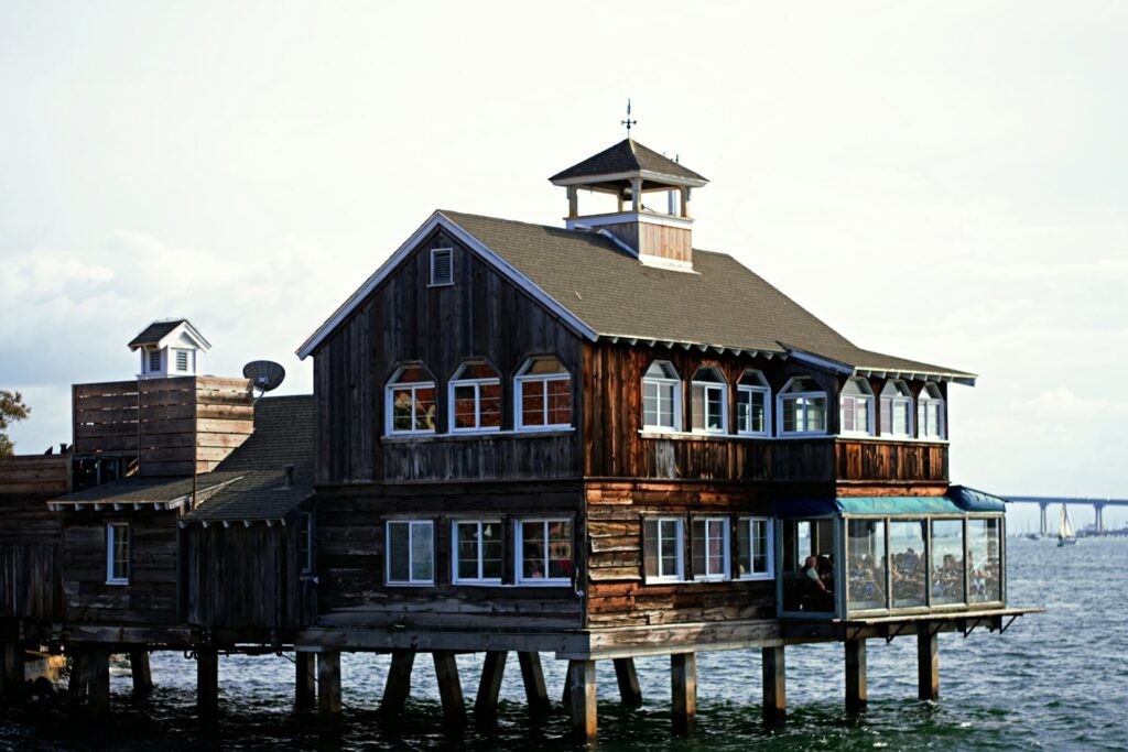 Stop by Seaport Village in San Diego