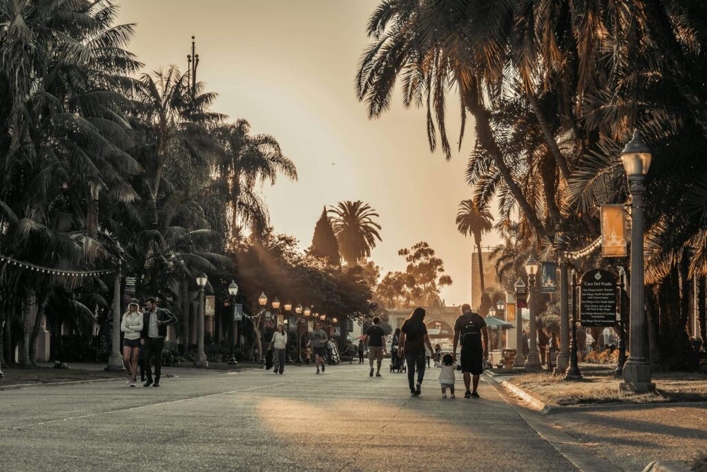 Stop by Balboa Park in San Diego